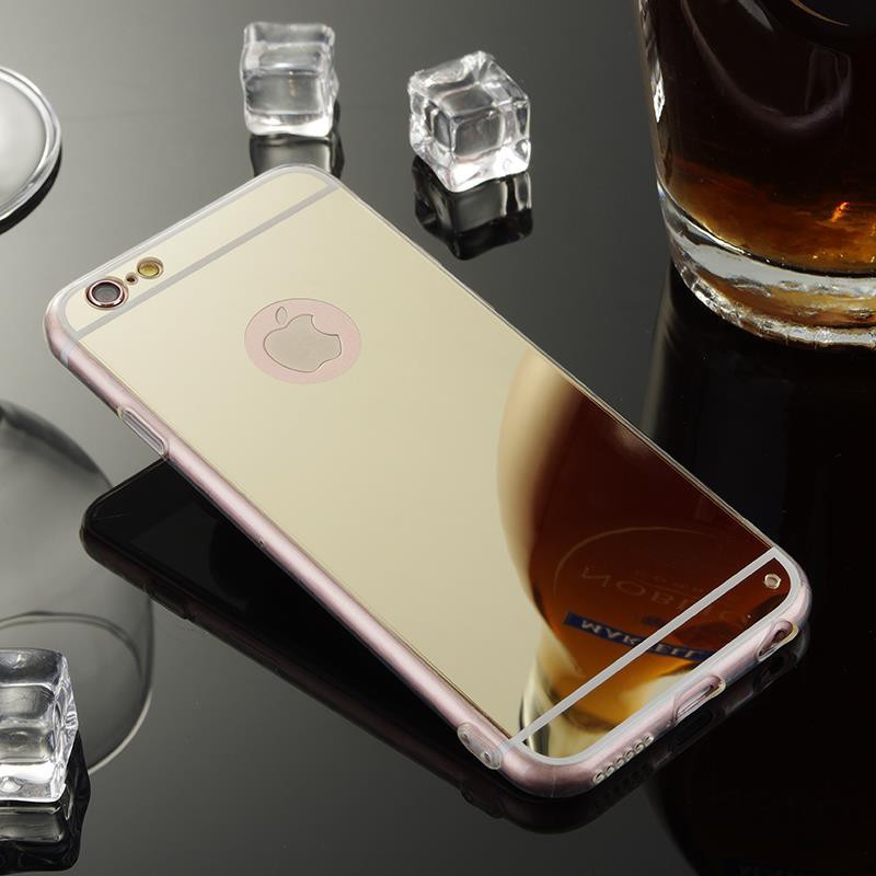 For iPhone 6 6s/6 Plus 6s Plus Mirror Soft TPU Silicone Back Case