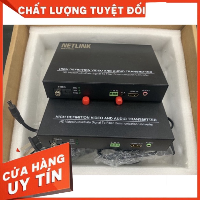 {chất lượng} Bộ chuyển đổi HDMI qua cáp quang , Khoảng cách đến 20Km chuẩn SC