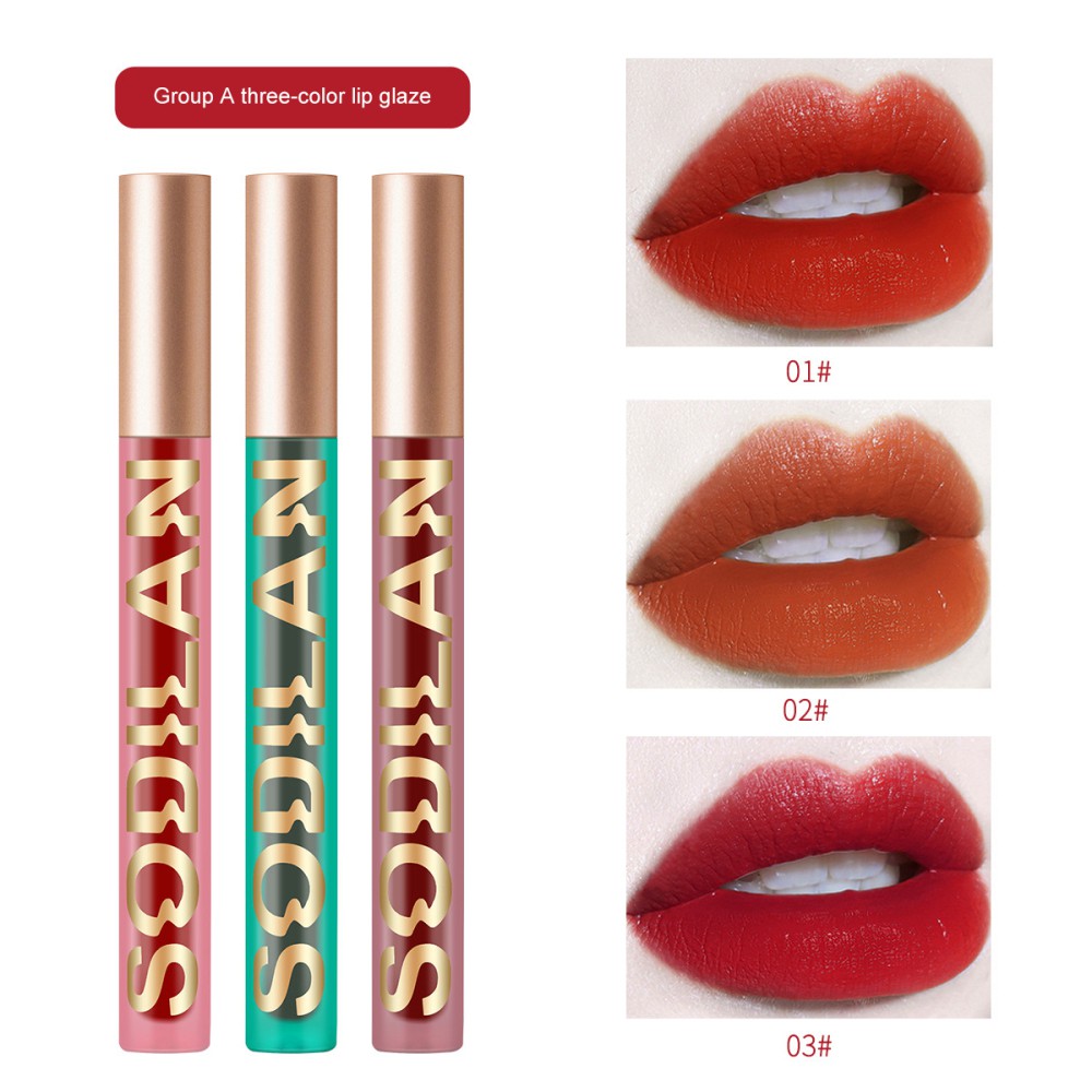 (Hàng Mới Về) Set 8 Son Kem Lì Mịn Mượt Như Nhung Kháng Nước Chống Mồ Hôi Dễ Lên Màu | BigBuy360 - bigbuy360.vn