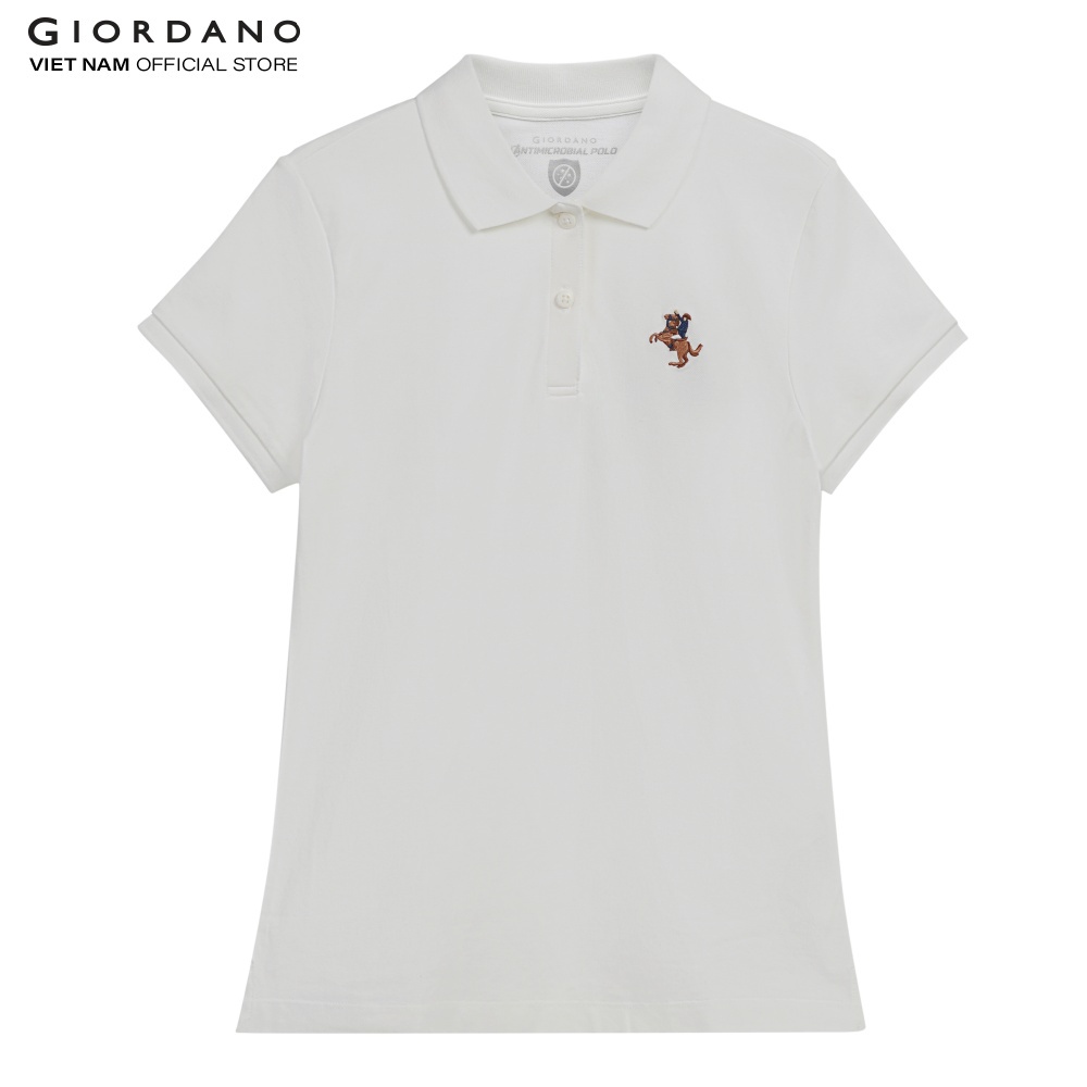 Áo Thun Có Cổ Polo Nữ Thêu Logo Napoleon Công Nghệ Kháng Khuẩn Giordano 05311251