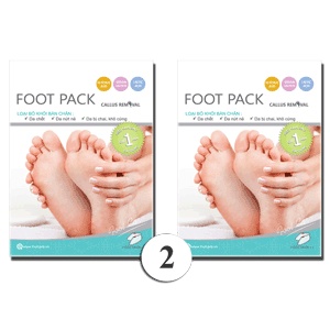 Combo 2 bộ ủ chân lột da chết FOOTCARE Foot Pack