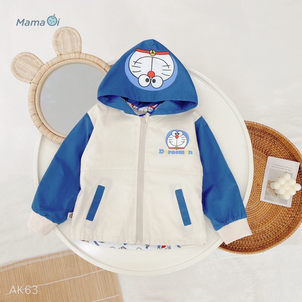 AK63 ÁO KHOÁC DORAEMON CAO CẤP MẶC ĐƯỢC HAI MẶT CỰC DỄ THƯƠNG CHO BÉ CỦA MAMAOI - THỜI TRANG CHO BÉ