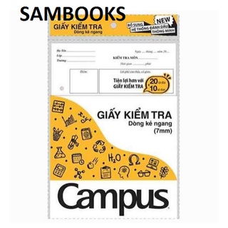 Combo 5 tập giấy kiểm tra C2,3 Campus