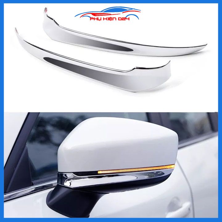 Ốp mí gương chiếu hậu CX5, CX-5 2018-2019-2020-2021-2022 mạ crom bảo vệ chống trầy trang trí làm đẹp xe