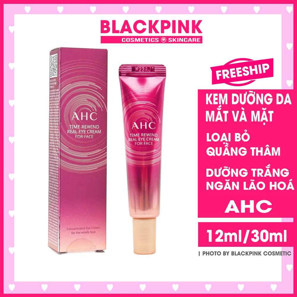 Kem mắt AHC Ageless Real Eye Cream For Face - hết quầng thâm, xóa nhăn vùng mắt | BigBuy360 - bigbuy360.vn