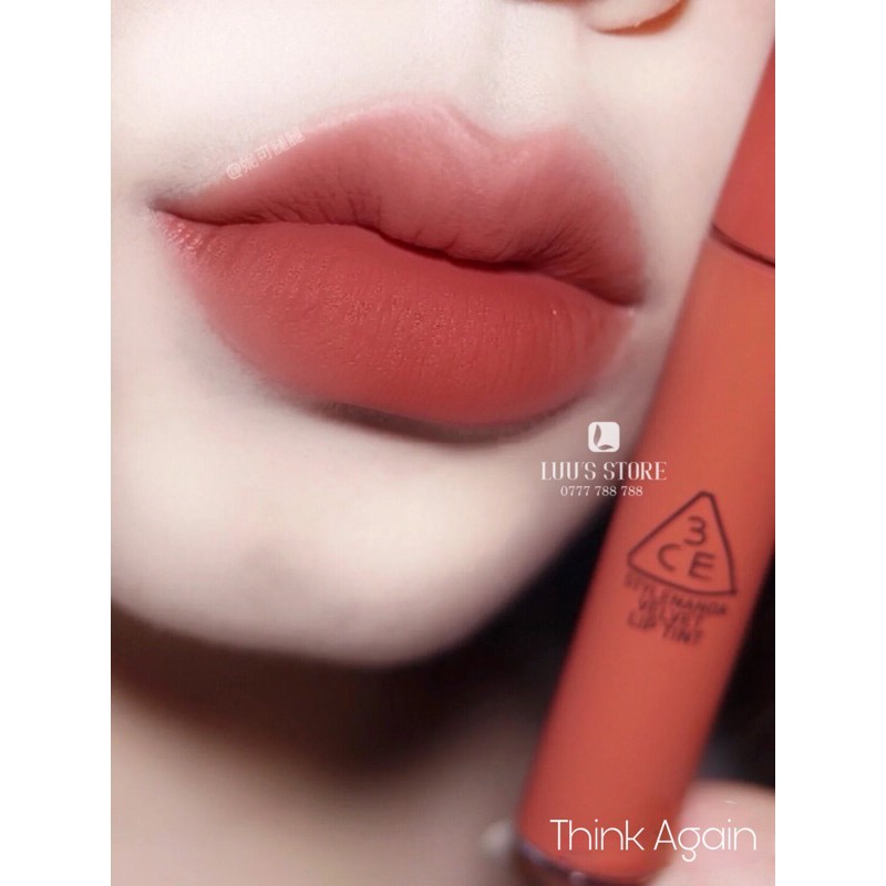 Son 3CE Velvet #Think Again - Hồng Nude Coral