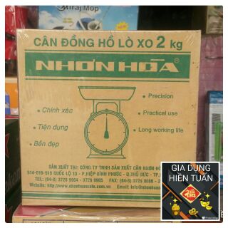 CÂN ĐỒNG HỒ 2KG NHƠN HÒA