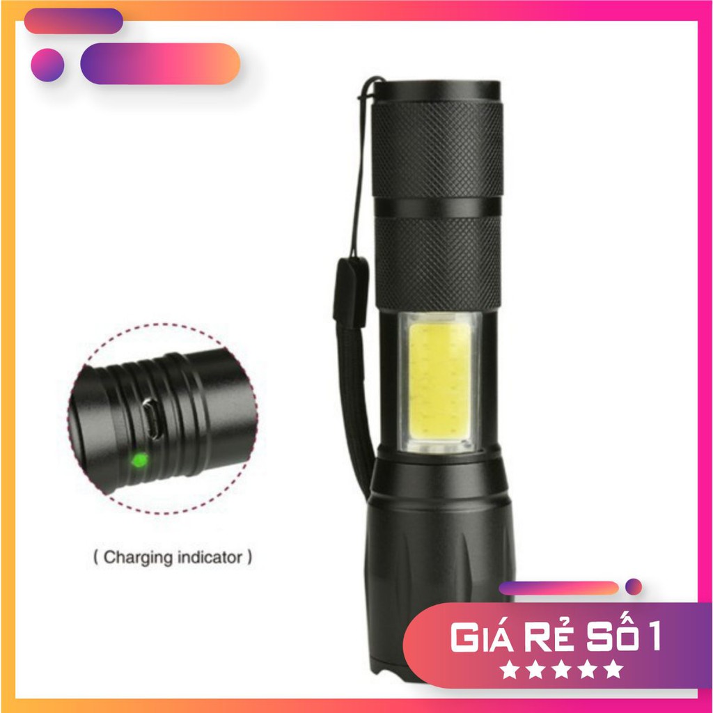 Đèn pin bỏ túi có cổng sạc USB tiện dụng siêu sáng
