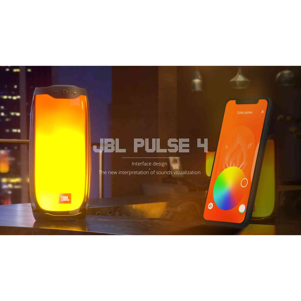 Loa Bluetooth Không dây JBL Pluse 4 - Công Suất 20W - Âm Thanh 360 - Loa Di Động Hiện Đại