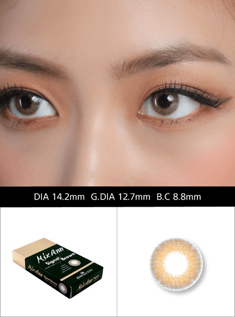 Áp Tròng Mixann Signal Brown 14.09mm - Kính Áp Tròng FAIRY SHOP CONTACT LENS