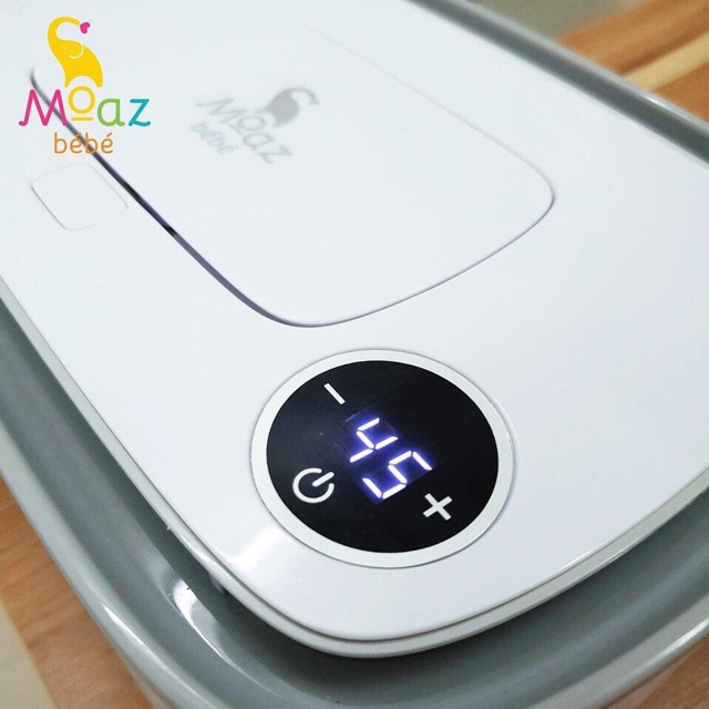 Bảo Hành 1 Năm - Máy làm ấm khăn ướt Moaz bebe MB 008 đèn Led dành cho bé Moazbebe 008