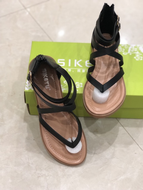 Sandal xỏ ngón khoá gót hàng quảng châu ( full box )