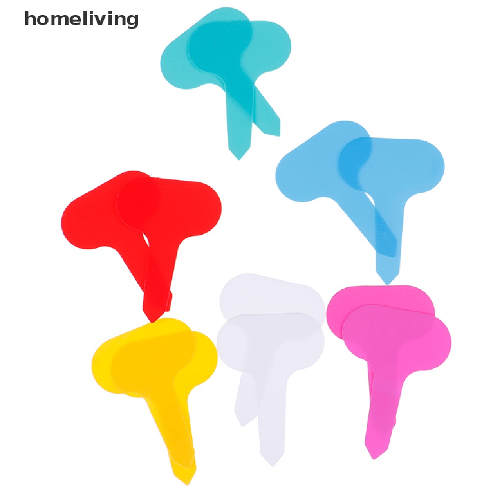 Set 100 Thẻ Nhựa Đánh Dấu Hình Chữ t 5 * 7cm Tiện Dụng Cho Sân Vườn