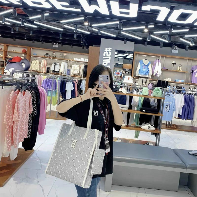 túi tote mlb kèm ví nhỏ size 37x40x9 cm đủ màu sẵn hàng