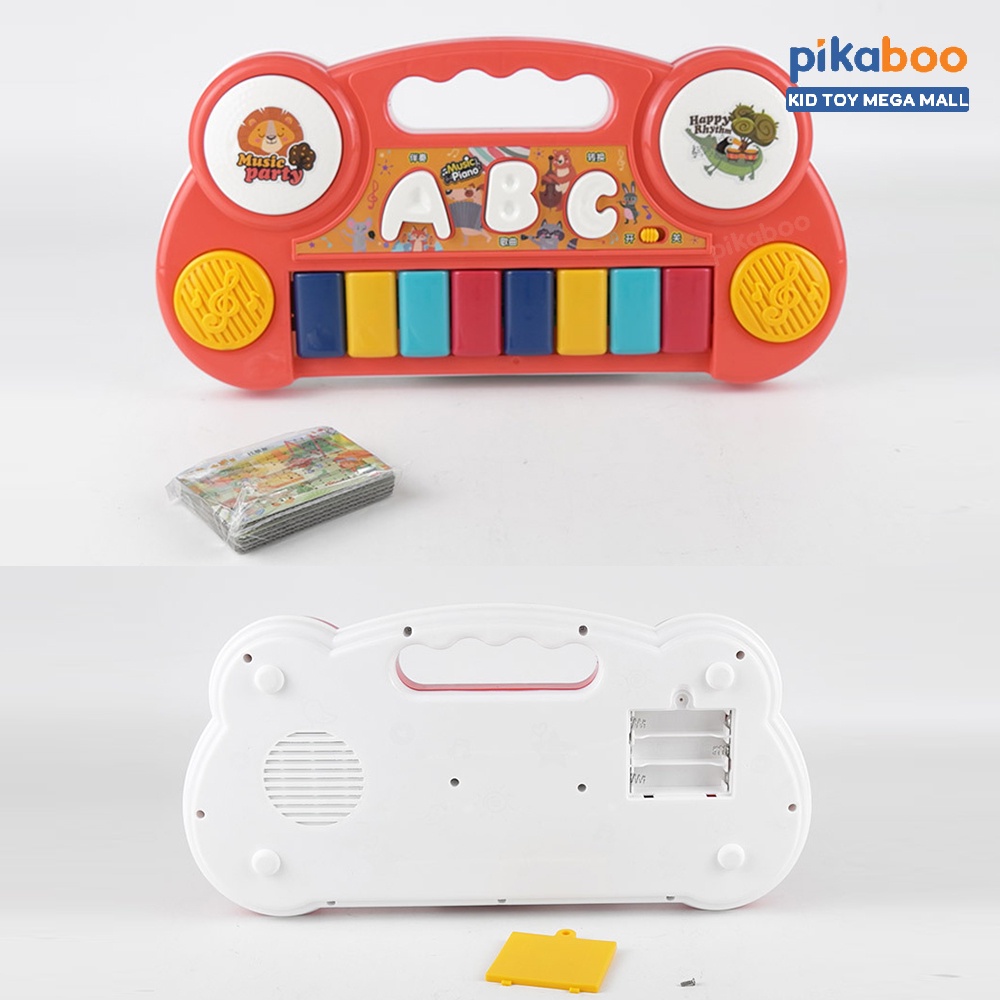 Đồ chơi đàn piano cho bé cao cấp Pikaboo kích thích giác quan màu sắc rực rỡ âm thanh vui nhộn  bằng nhựa ABS an toàn