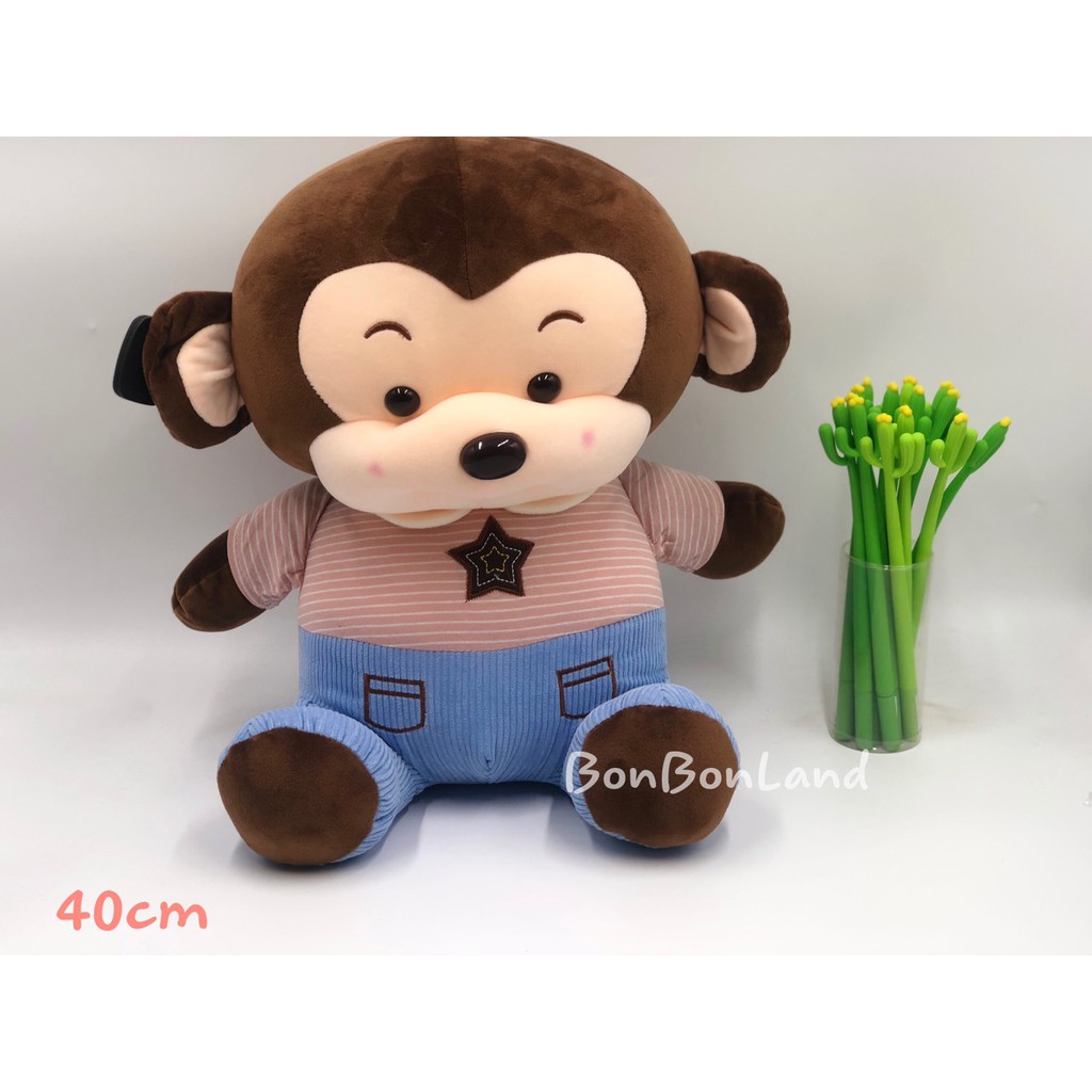 THÚ BÔNG KHỈ ÁO KẺ SIZE 34