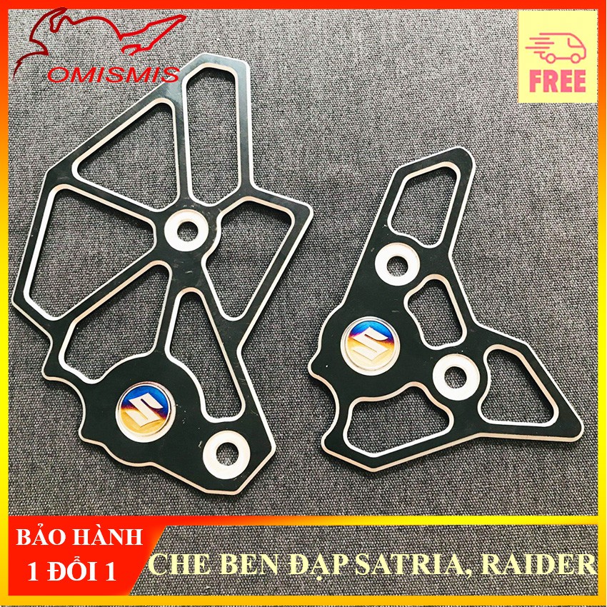 [SATRIA, RAIDER] Bộ che ben đạp cho satria, raider hàng xịn có tặng kèm 2 logo suzuki