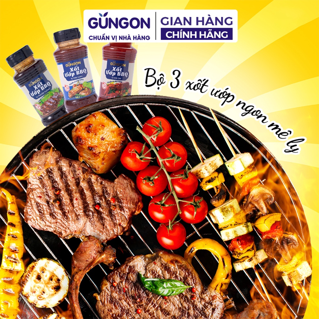 Xốt ướp BBQ vị kim chi GUNGON gia vị sốt chấm đồ nướng hải sản đậm đà 240gr