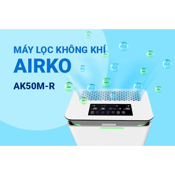 Máy lọc không khí Airko AK50M-R, diện tích sử dụng 45-60m2, có cảm biến bụi hồng ngoại, made in korea, bảo hành 12 tháng