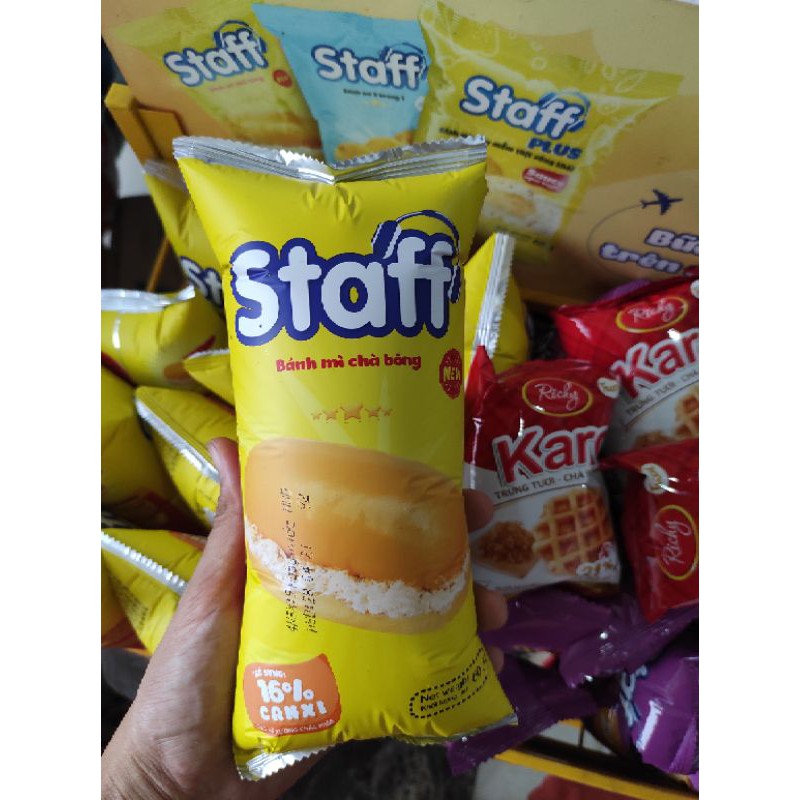 Combo 2 gói bánh mì chà bông Staff Hữu nghị gói 60g