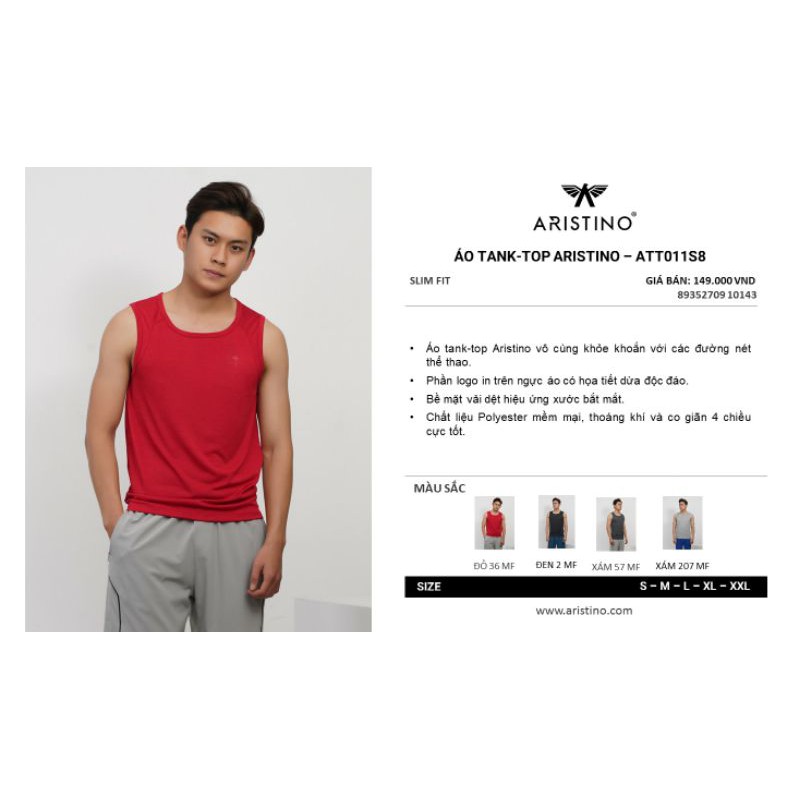 Áo Tank top nam -  Aristino