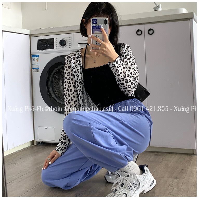 (Hàng Nhập) Quần Jogger quần ống rộng ulzzang Hàn quốc nỉ thun co giãn siêu thoải mái
