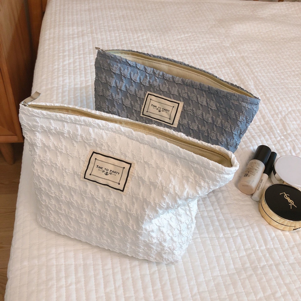 Túi Đựng Đồ Trang Điểm Cỡ Lớn Màu Sắc Đơn Giản Tiện Dụng makeup bag