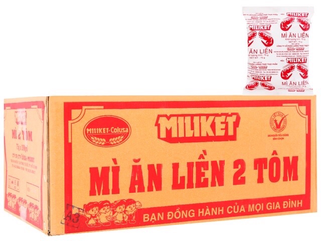 [GIÁ SỈ] MÌ ĂN LIỀN 2 TÔM MILIKET 65g