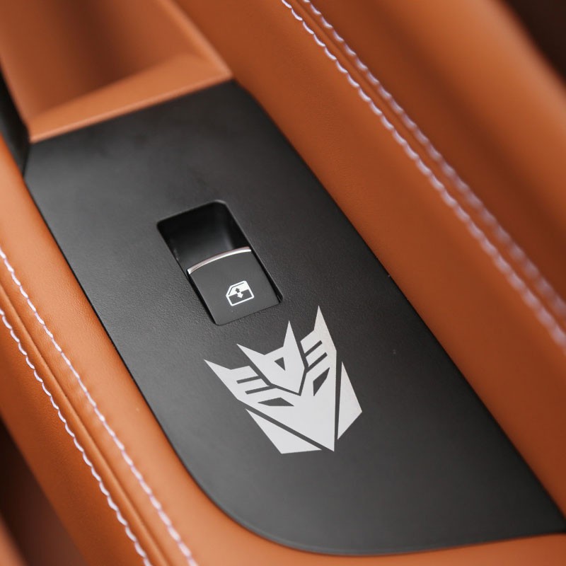 Logo transformers Bằng Niken Kim Loại Trang Trí Xe Hơi