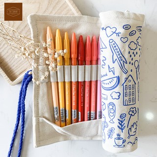 Bộ bút màu Monami Plus Pen 3000 (kèm bọc vải)