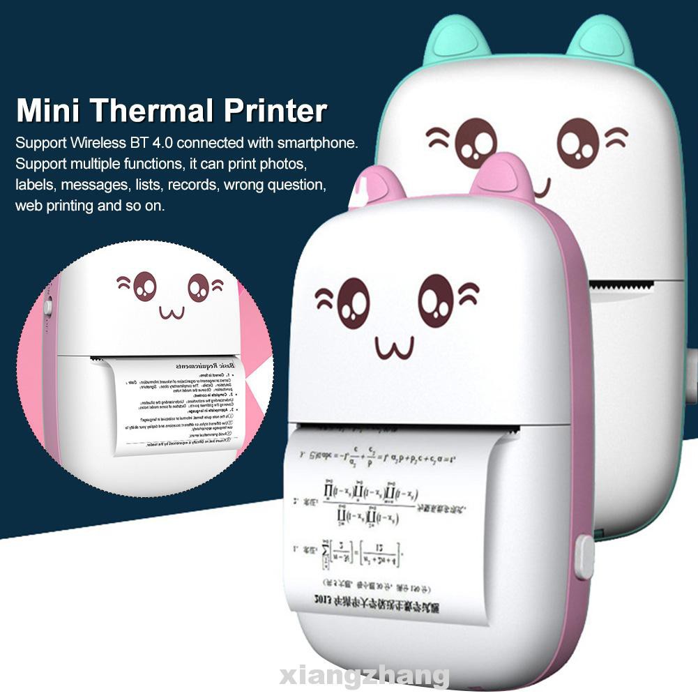 [MUMU] Máy in nhiệt mini cầm tay 200dpi HD đáng yêu cho văn phòng kèm 1 cuộn giấy in (có bán lẻ giấy in)