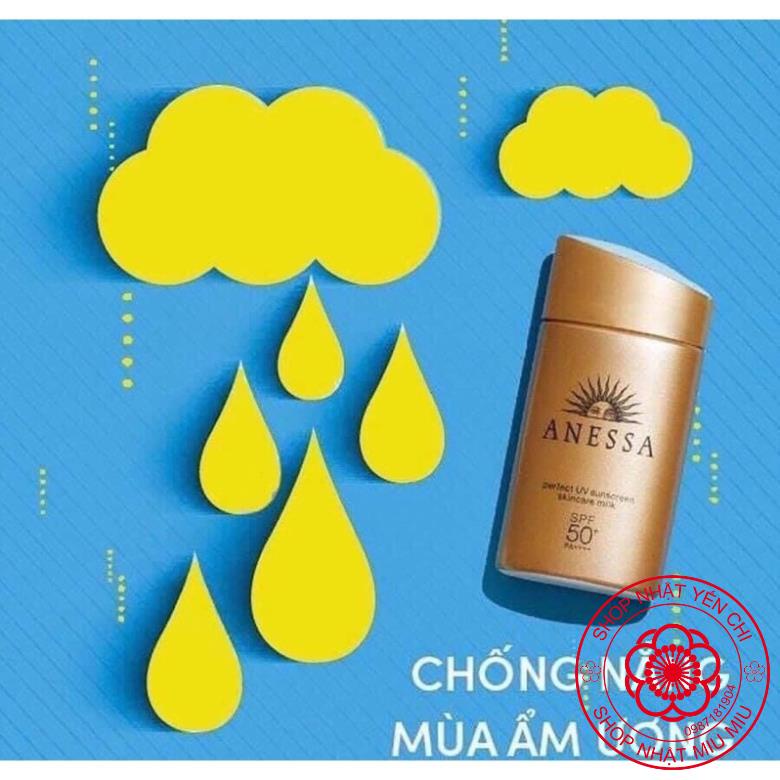 [Hàng _ Nhật_ Chuẩn]  Kem chống nắng Anessa Perfect UV Sunscreen Skincare Milk 60ml