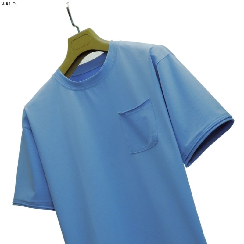 Áo Thun Trơn Basic Unisex Cổ Tròn Chất Liệu Cotton - ARLO