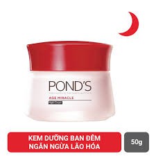 Pond's Kem Chống Lão Hóa Ban Đêm Age Miracle 50g