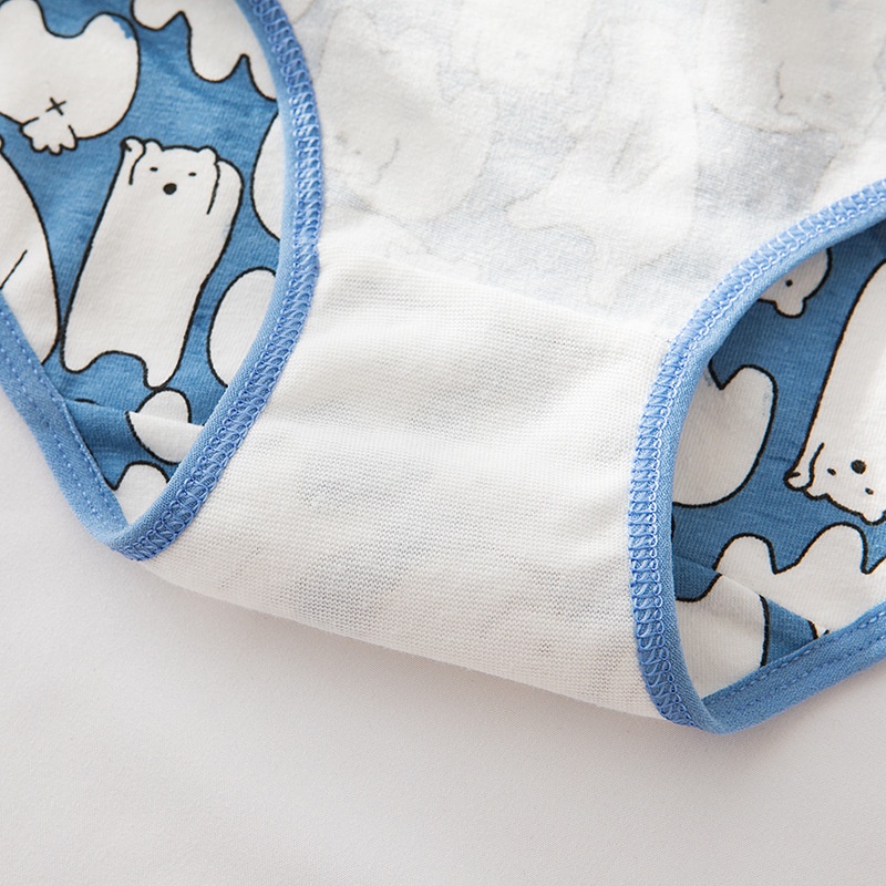 Quần lót nữ cotton cao cấp gấu trắng cute thoáng khí co giãn kháng khuẩn 230 - HaSong