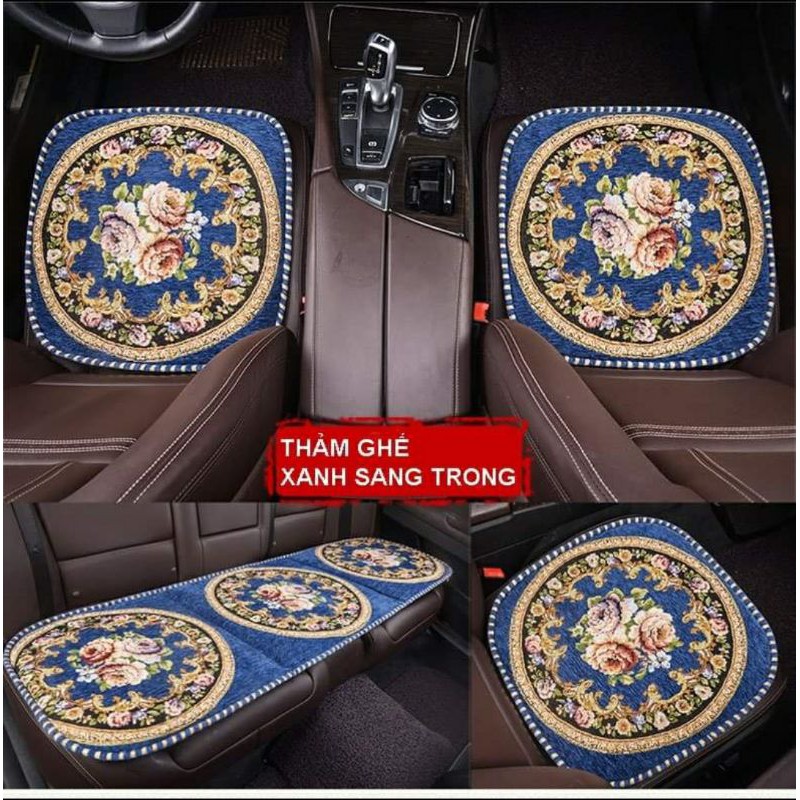 Thảm ghế - Thảm trải ghế sofa ghế xe1set gốm thảm dài kích thước 1m8x55 và 2 thảm nhỏ 55x55cm