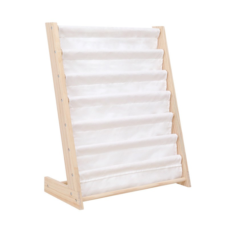 Kệ đựng sách, kệ sách gỗ cho bé GU DECOR WOODEN giá sách 7 tầng bằng vải kèm khung gỗ cao cấp | BigBuy360 - bigbuy360.vn