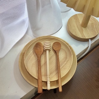 Đĩa decor gỗ sồi cao cấp 15cm và 18cm