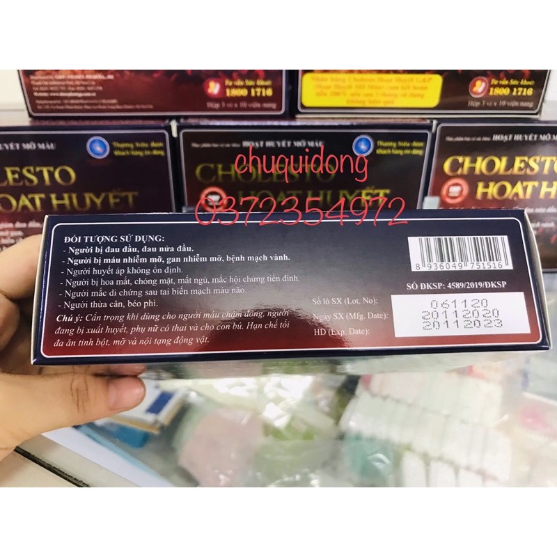 CHOLESTO HOẠT HUYẾT hộp 30 viên