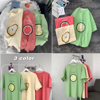 💥Freeship💥Áo Phông Unisex Trái Cây Form Rộng Tay Lỡ