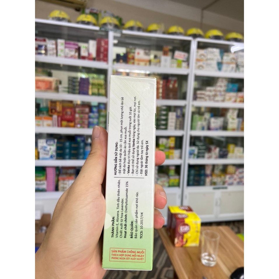 [Chính hãng] Xịt muỗi Vanka hương hoa tự nhiên,ngăn muỗi hiệu quả,an toàn cho cả gia đình