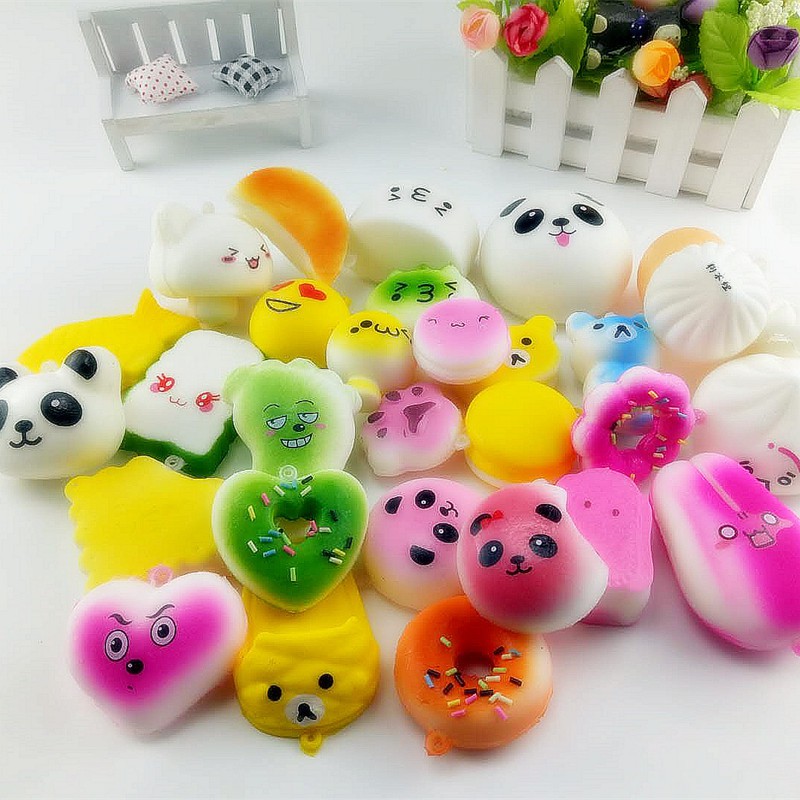 Combo 10 Squishy kute , bóp cực đã [Đơn 50k tặng kẹp tóc Hàn Quốc cực xinh]