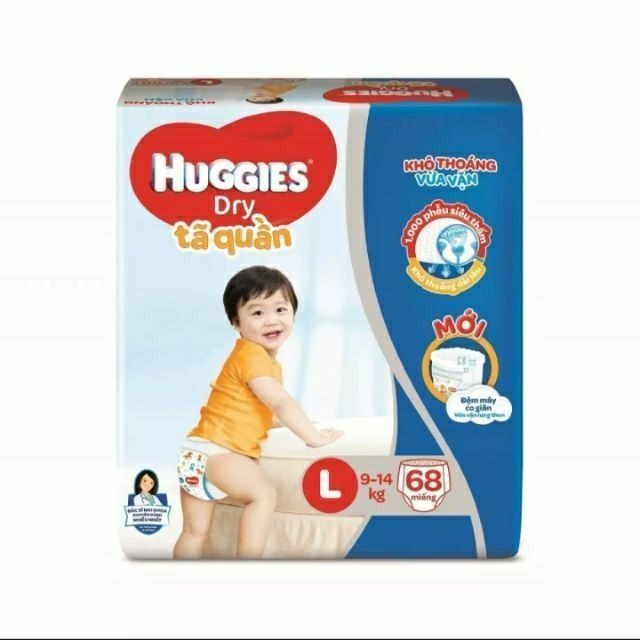 Bỉm quần huggies m74/l68/XL62
