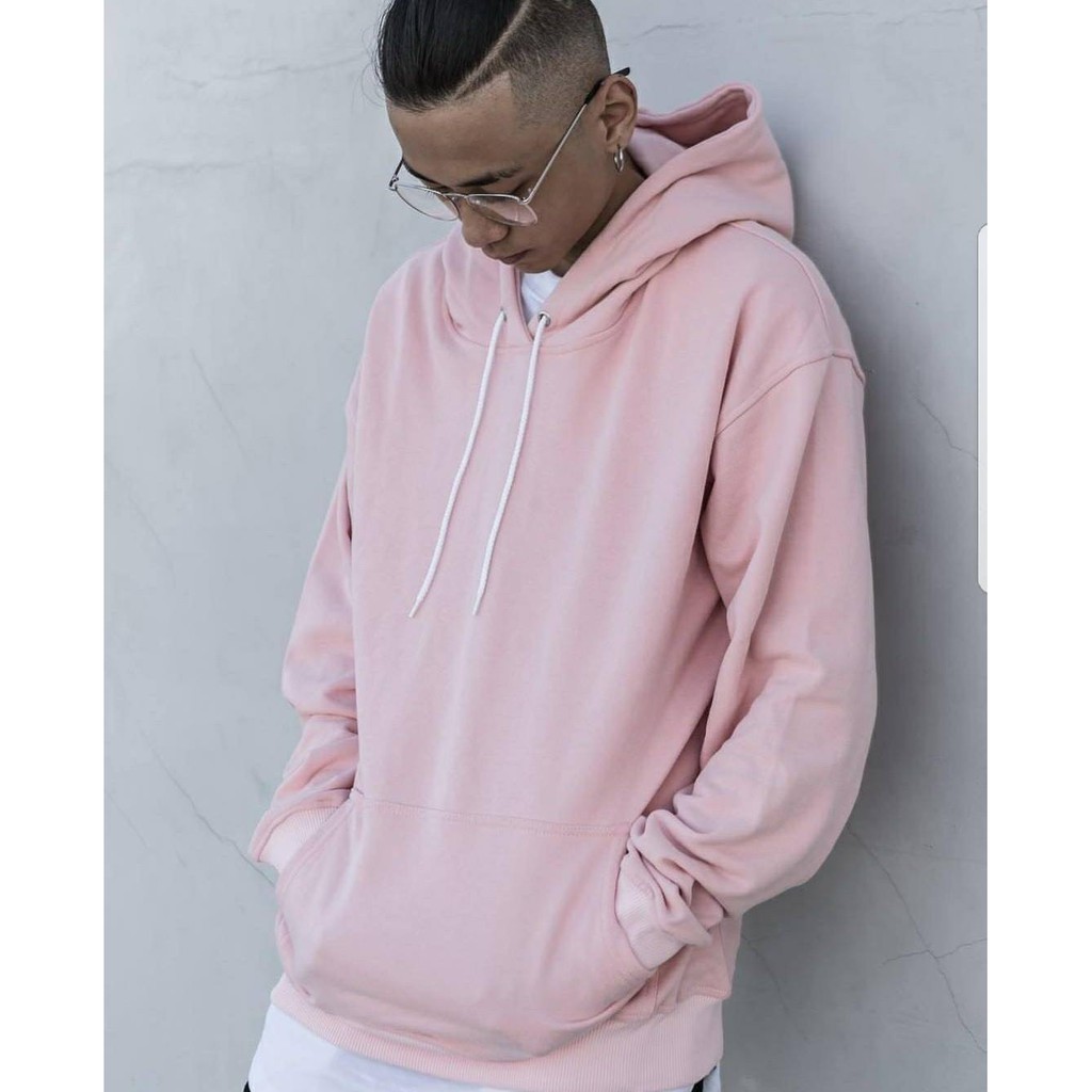 HOODIE TRƠN HỒNG Unisex Ulzzang Streetwear Streetstyle - Hoodie Pink Hoodie Hồng trơn cực đẹp | BigBuy360 - bigbuy360.vn