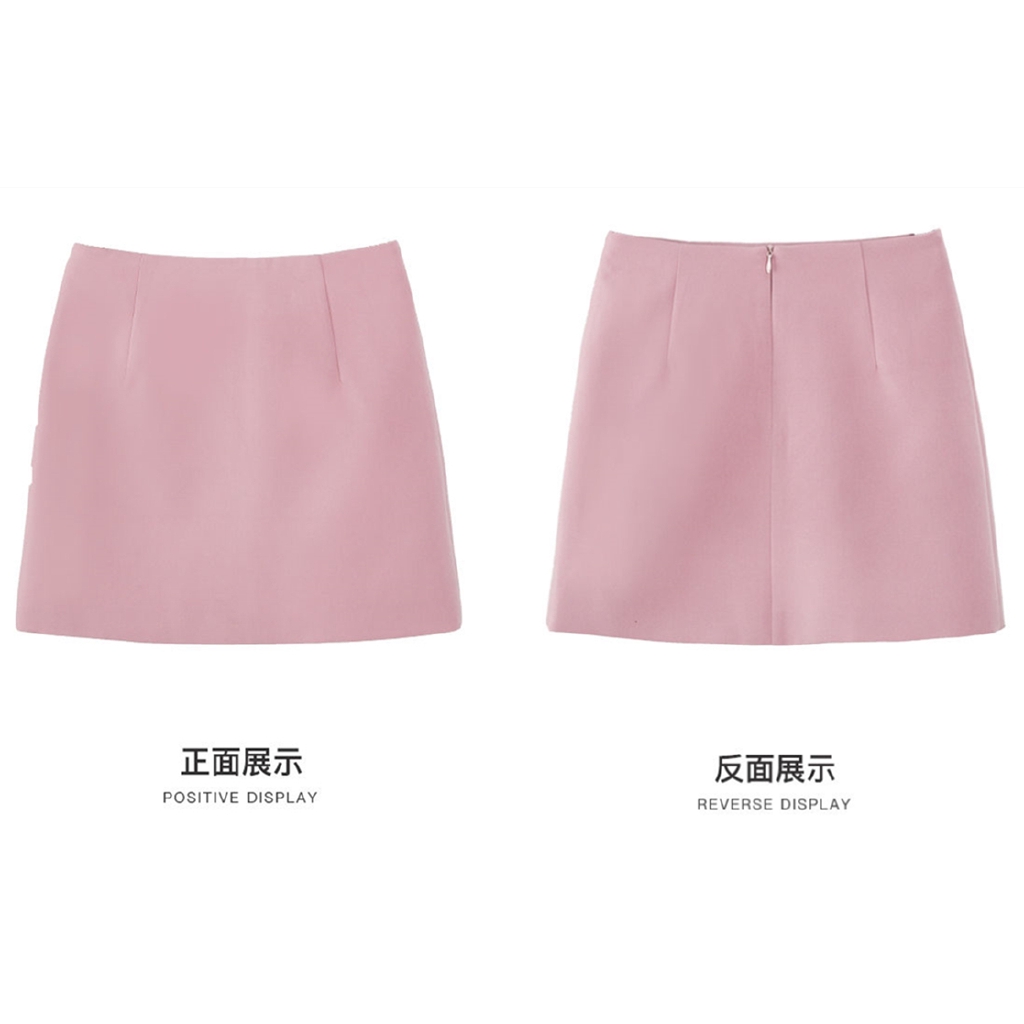 Chân váy lưng cao màu trơn xinh xắn thời trang dành cho nữ 6 màu | BigBuy360 - bigbuy360.vn
