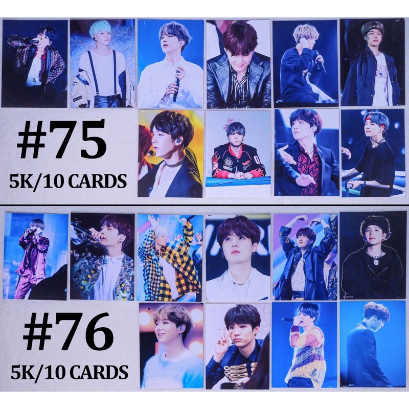 (Có sẵn) Sale set card  SUGA BTS giá rẻ 5