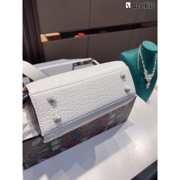 Tui xach nu D.I lady vân cá sấu mix 2 màu fullbox nam châm