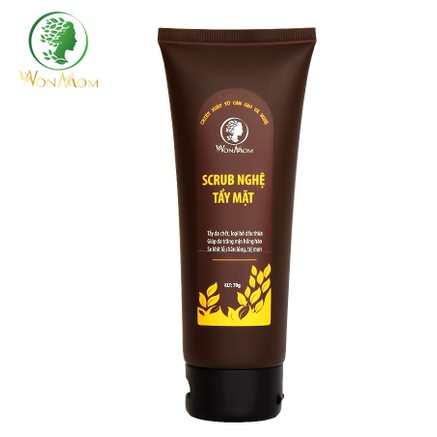 Scrub Nghệ - Scrub Cafe Tẩy Tế Bào Chết Da Mặt, Toàn Thân Giúp Sạch Da và Trắng Da Sâu Từ Bên Trong Wonmom