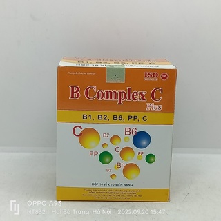 Viên nang B Complex C hộp 10 vỉ x 10 viên