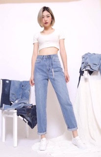 Siêu phẩm boyfriend dáng thụng cạp cao